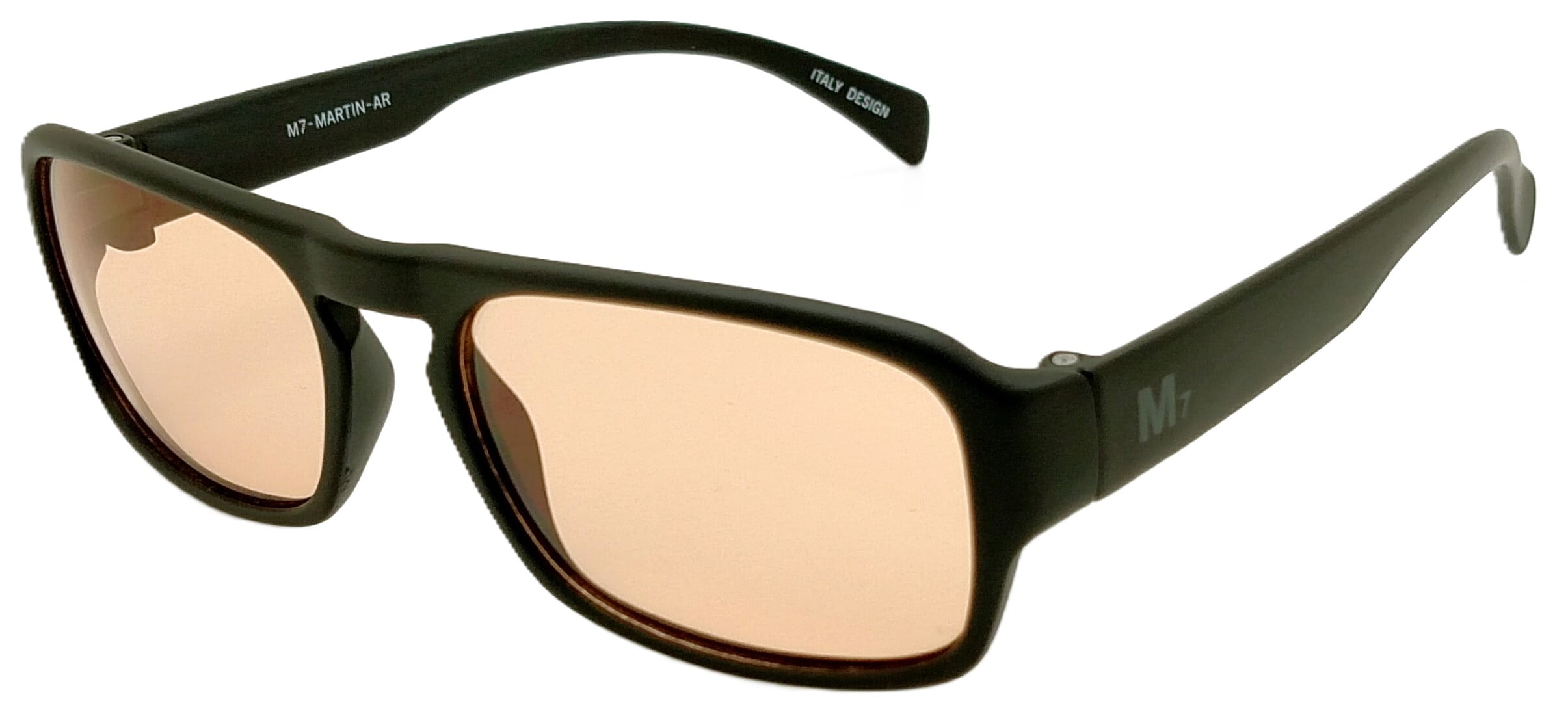 M7 Ultimate Computer & Driving Glasses Martin Large Square Matte Black