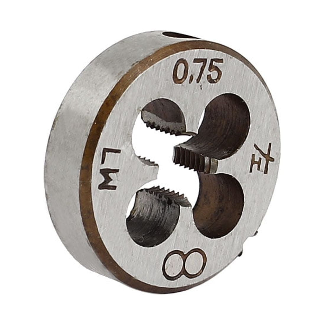 M7 x 0.75mm Metric Screw 1" OD Dia Steel Round Threading Die Thread