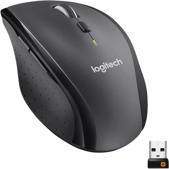 M705 Marathon Wireless Mouse, Gaming Mouse Wireless, 2.4 GHz USB-A Receiver, 5-Programmable Buttons, 3-Year Battery, PC, Mac, Laptop, Chromebook - Black