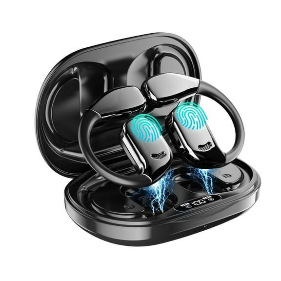 M75 intelligent hanging ear AI translation Bluetooth touch earphone, suitable for 144 languages and accents, no subscription required, is an ideal gift for travel, business, and learning