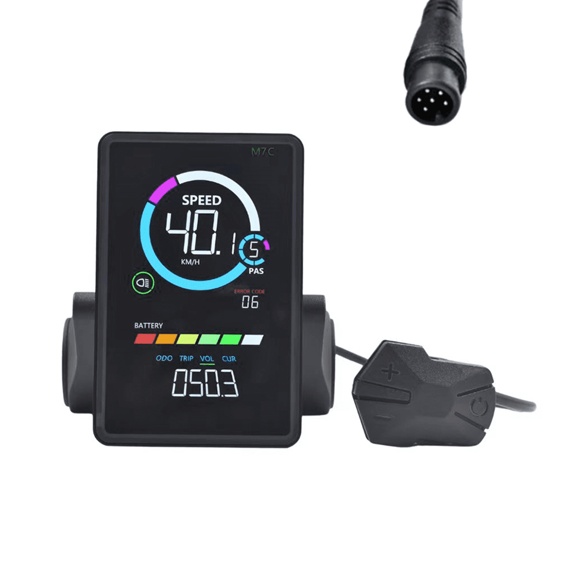 M6C VÉLO ÉLECTRIQUE LCD Affichage Compteur 24V-60V E Scooter LCD éCran Coul9519 EUR 34,79