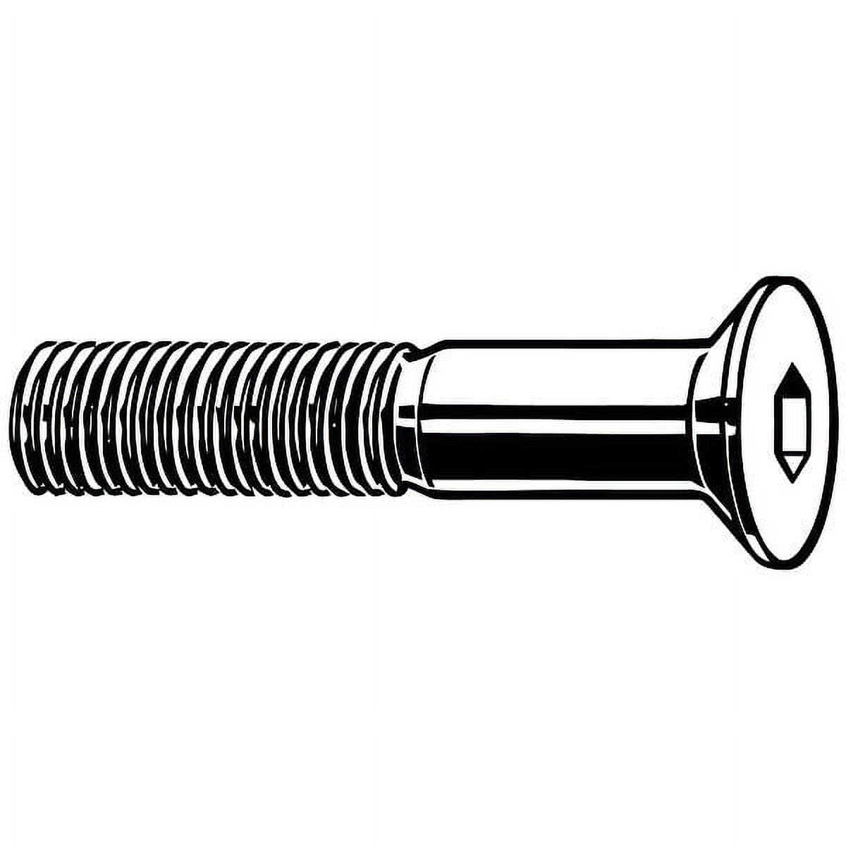 M8-1.25 Socket Head Cap Screw, Flat, Plain 18-8 Stainless Steel, 70 mm Length, 25 PK