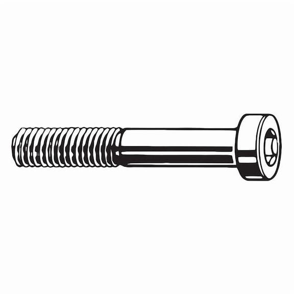 M8-1.25 Socket Head Cap Screw, Button, Plain Steel, 16 mm Length, 100 PK