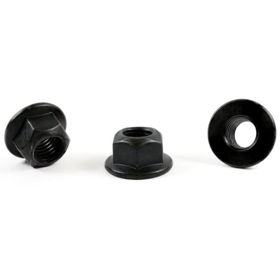 M8-1.25 Toplock Hex Flange Nuts / Non-Serrated / Class 10 / Black Phos & Oil / DIN6927 - 2500 Piece Carton