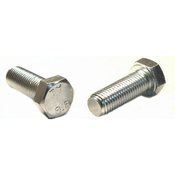 M8-1.25 x 25 mm Hex Cap Screws / Grade 8.8 / Zinc / Full Thread / DIN933 - 800 Piece Carton