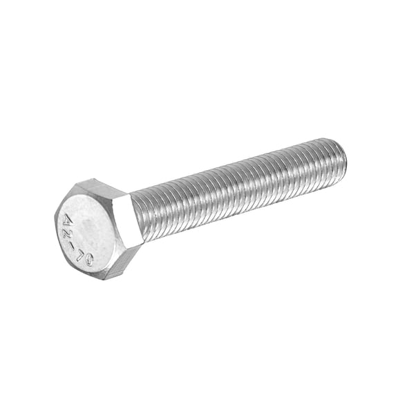 M8-1.25 x 50mm Left Hand Hex Head Bolt, 304 Stainless Steel Reverse Fully Threaded  Fastener Screws Bolts for Machinery, Automobiles and Construction
