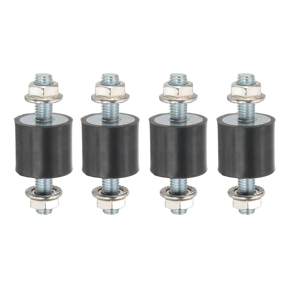 M8 25x15mm Rubber Isolator Mounts Shock Absorber Anti-Vibration Isolation Damping Mounts, 4 Pcs