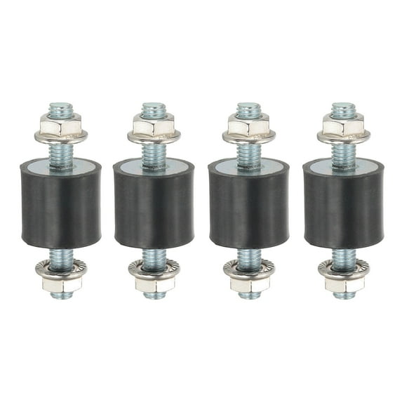 M8 25x15mm Rubber Isolator Mounts Shock Absorber Anti-Vibration Isolation Damping Mounts, 4 Pcs