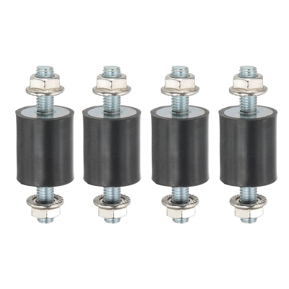 M8 25x30mm Rubber Isolator Mounts Shock Absorber Anti-Vibration Isolation Damping Mounts, 4 Pcs