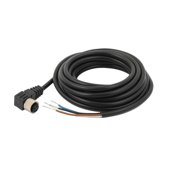 M8 2m Female Right Angle 4 Pin Connector Aviation Socket Electrical Cable