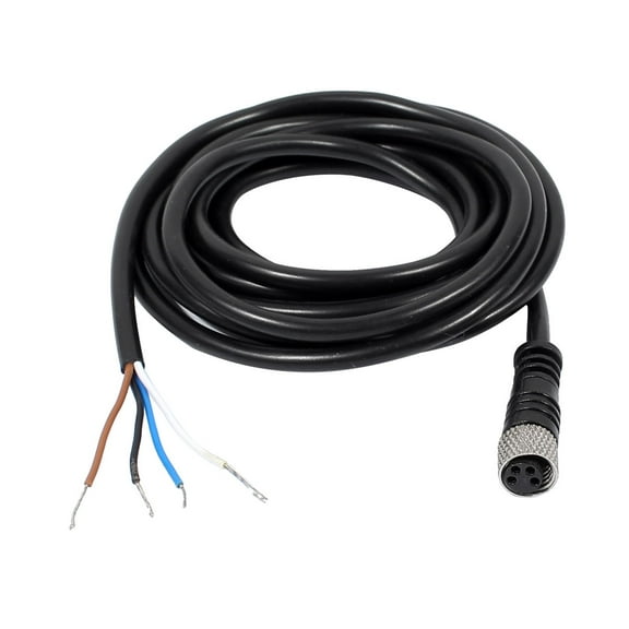 M8 2m Female Straight 4 Pin Connector Aviation Socket Electrical Cable