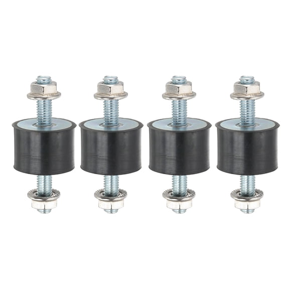 M8 30x15mm Rubber Isolator Mounts Shock Absorber Anti-Vibration Isolation Damping Mounts, 4 Pcs