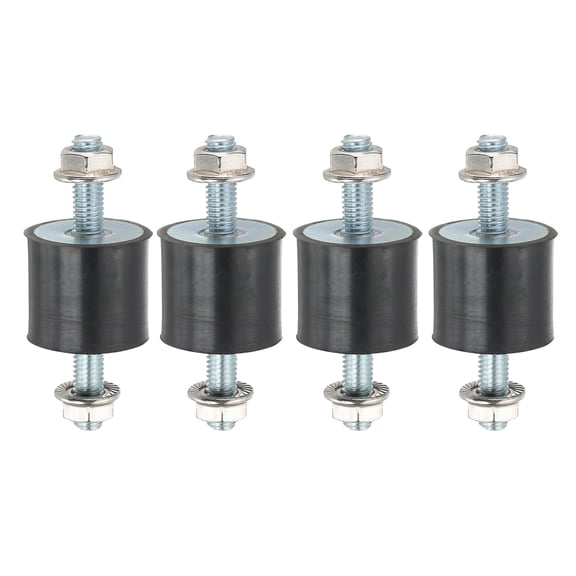 M8 30x25mm Rubber Isolator Mounts Shock Absorber Anti-Vibration Isolation Damping Mounts, 4 Pcs