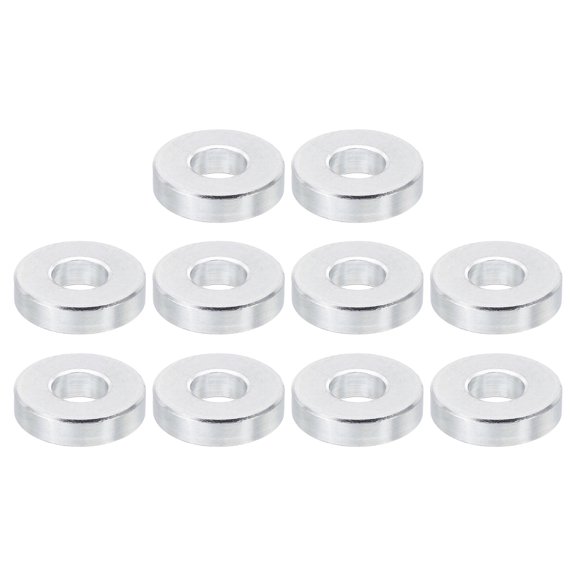 M8 Aluminum Spacers, 10 Pcs Metal Spacer Aluminum 8.5mm ID x 20mm OD x 5mm L for 5/16" or M8 Screw Bolts