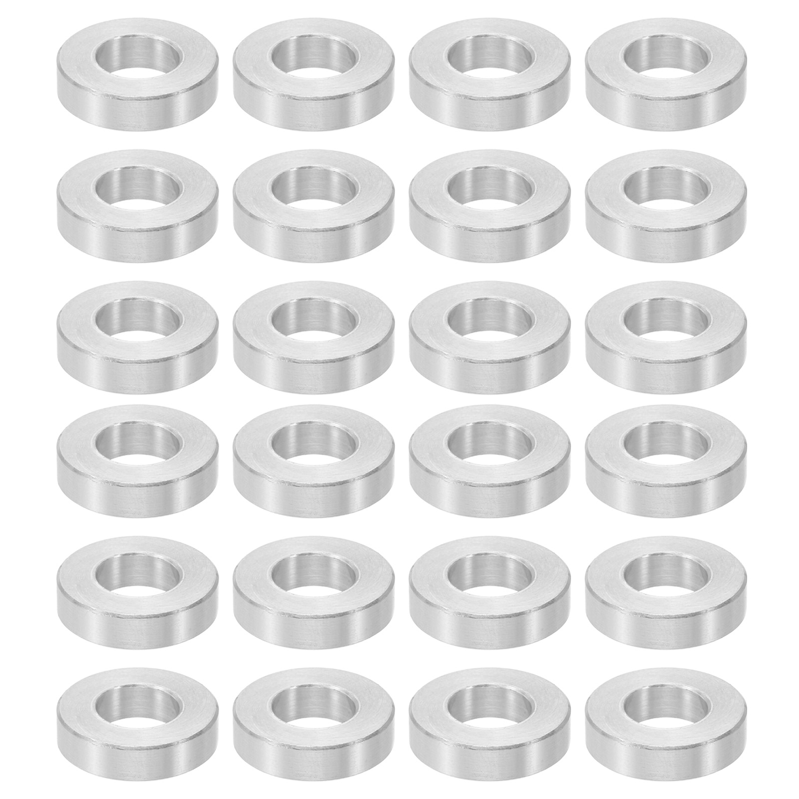 M8 Aluminum Spacers, 24 Pcs Metal Spacers Aluminum 8.2mm ID x 16mm OD x 4mm L Aluminum Spacer Screw Standoff Round for 5/16 or M8 Screw Bolts