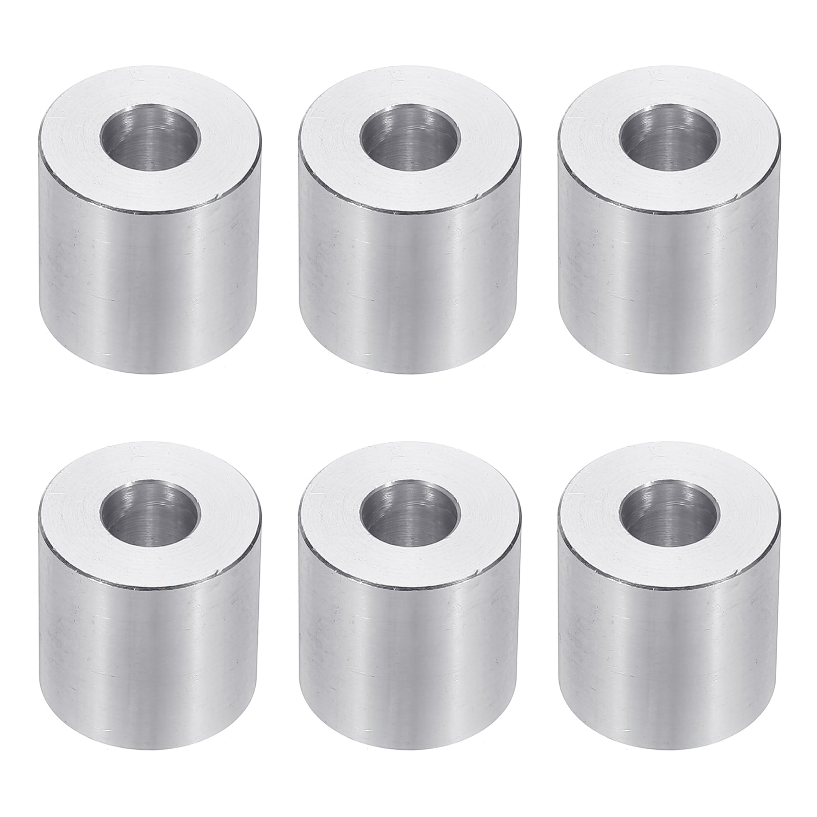 M8 Aluminum Spacers, 6 Pcs Metal Spacers Aluminum 8.5mm ID x 20mm OD x 25mm L Aluminum Spacer Screw Standoff Round for 5/16 or M8 Screw Bolts