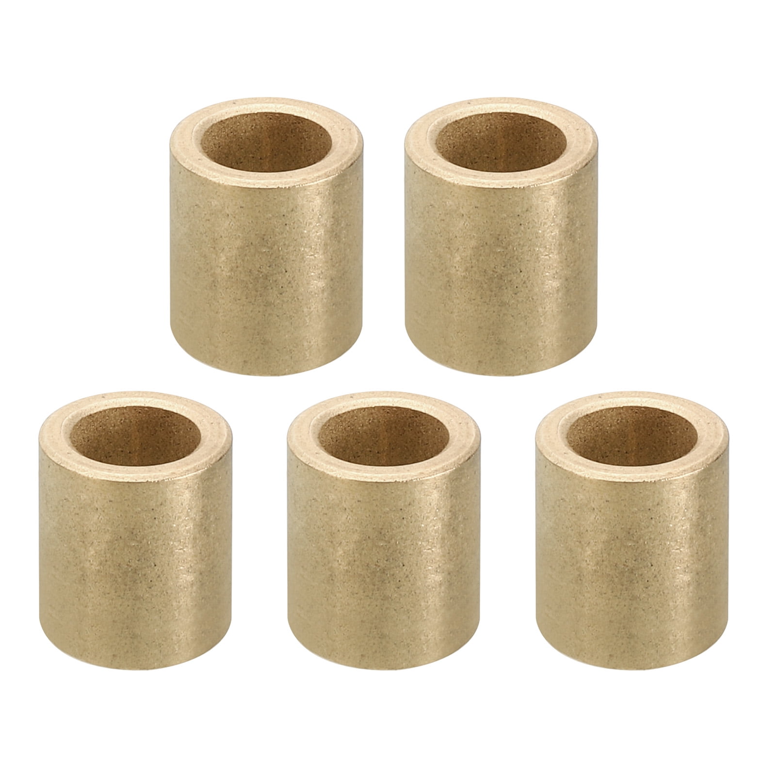 M8 Brass Spacers, 5 Pcs Metal Spacer Brass 8mm ID x 12mm OD x 15mm L Screw Standoff for 5/16