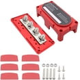 thumbnail image 1 of M8 Busbar Box Module 300A 48V 4 Terminal Ways High Current Busbar Cable Organizer Box Amplifier,1 x Cable Organizer Box,Red, 1 of 4