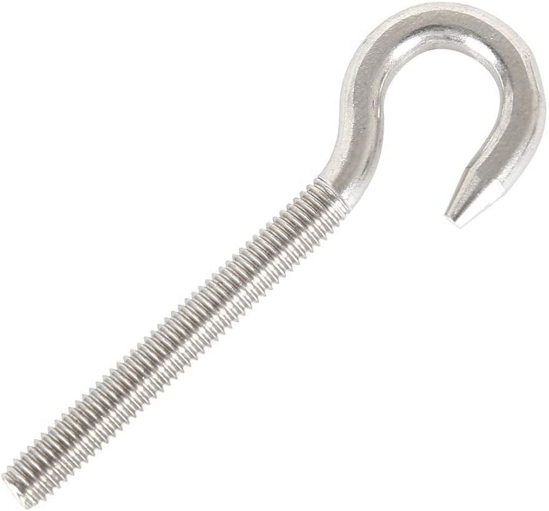 M8 Hook Screw Ring Hook 304 Stainless Steel High Hardness Steel Hook  Hanging Item Screw Hook For Hanging Chandeliers Crafts 5Pcs 