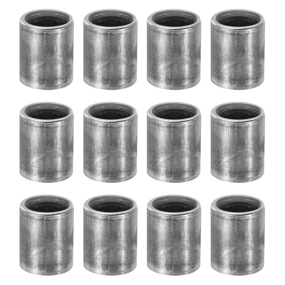 M8 Steel Spacers, 12 Pcs Metal Spacers Steel 8mm ID x 12mm OD x 15mm L Carbon Steel Spacer Screw Standoff Round for 5/16in or M8 Screw Bolts
