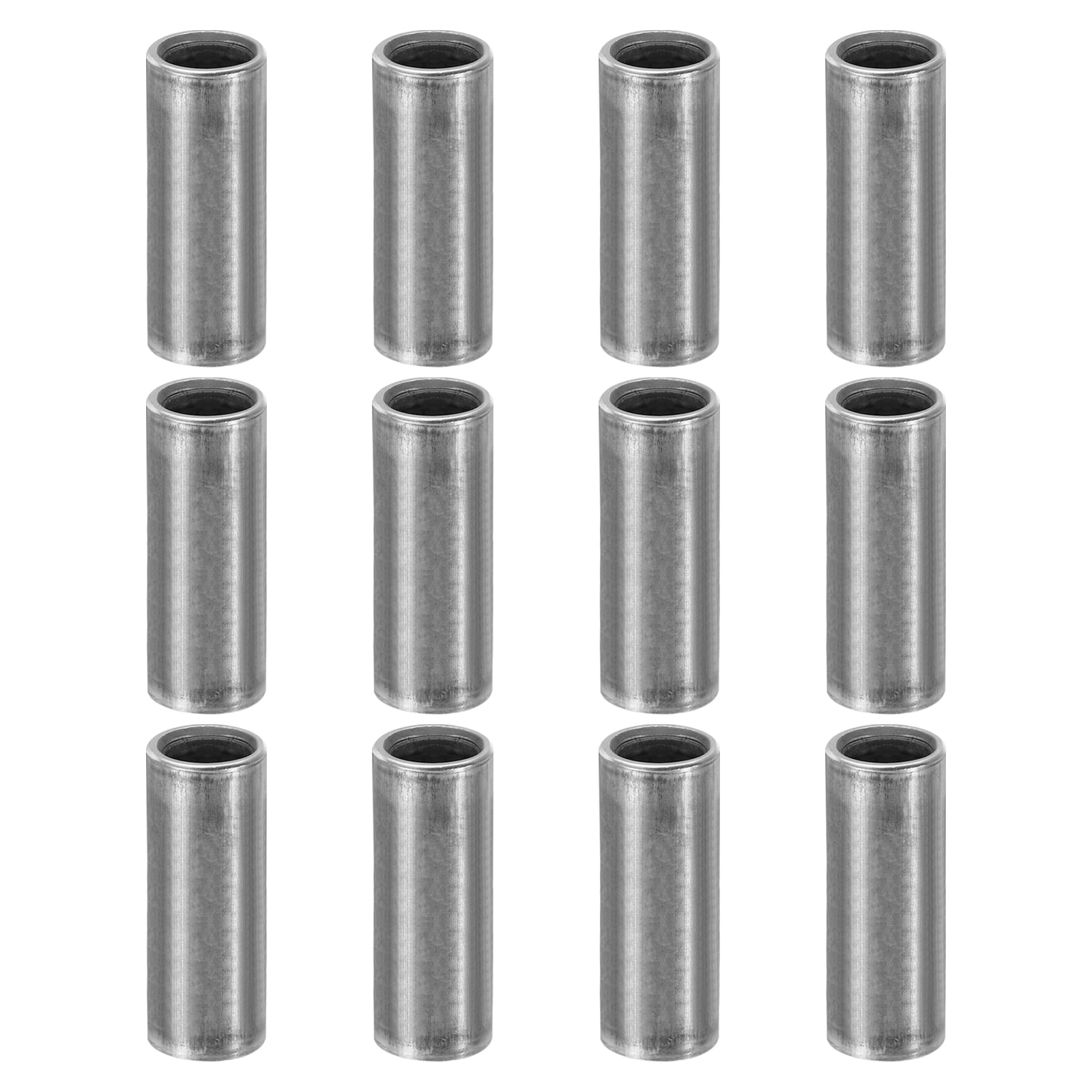 M8 Steel Spacers, 12 Pcs Metal Spacers Steel 8mm ID x 12mm OD x 35mm L Carbon Steel Spacer Screw Standoff Round for 5/16in or M8 Screw Bolts