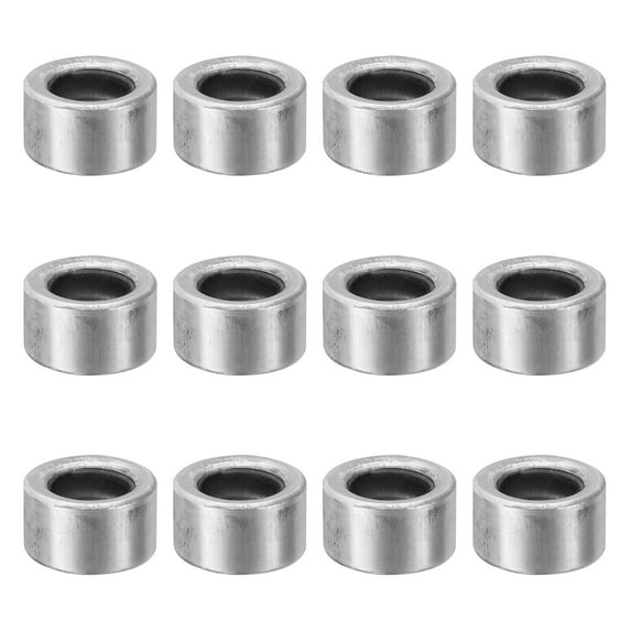 M8 Steel Spacers, 12 Pcs Metal Spacers Steel 8mm ID x 14mm OD x 8mm L Carbon Steel Spacer Screw Standoff Round for 5/16in or M8 Screw Bolts