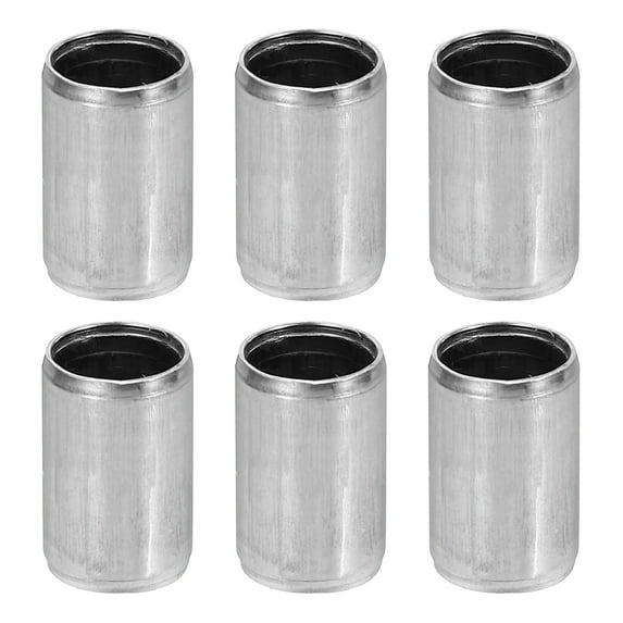 M8 Steel Spacers, 6 Pcs Metal Spacers Steel 8.4mm ID x 10mm OD x 15.8mm L Spacer Screw Standoff Round for 5/16in or M8