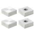 thumbnail image 1 of M8 Thread 20mm Diameter 8mm Thick Square Shape Aluminum Disc 4pack for Glass Table Tea Tables, 1 of 6