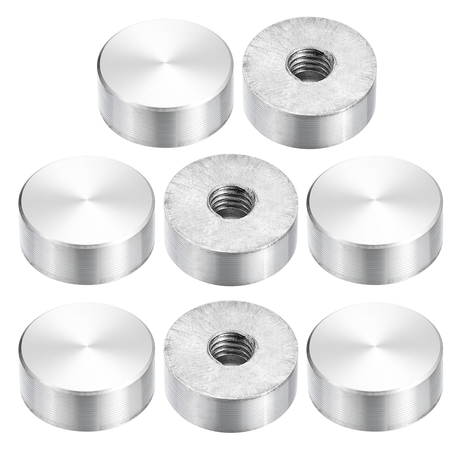 M8 Thread 20mm Diameter Round Shape Aluminum Disc Hardware 8pack ...
