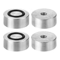 thumbnail image 1 of M8 Thread 30mm Diameter 12mm Thick Round Shape Aluminum Disc 4pack for Glass Table Tea Tables, 1 of 6