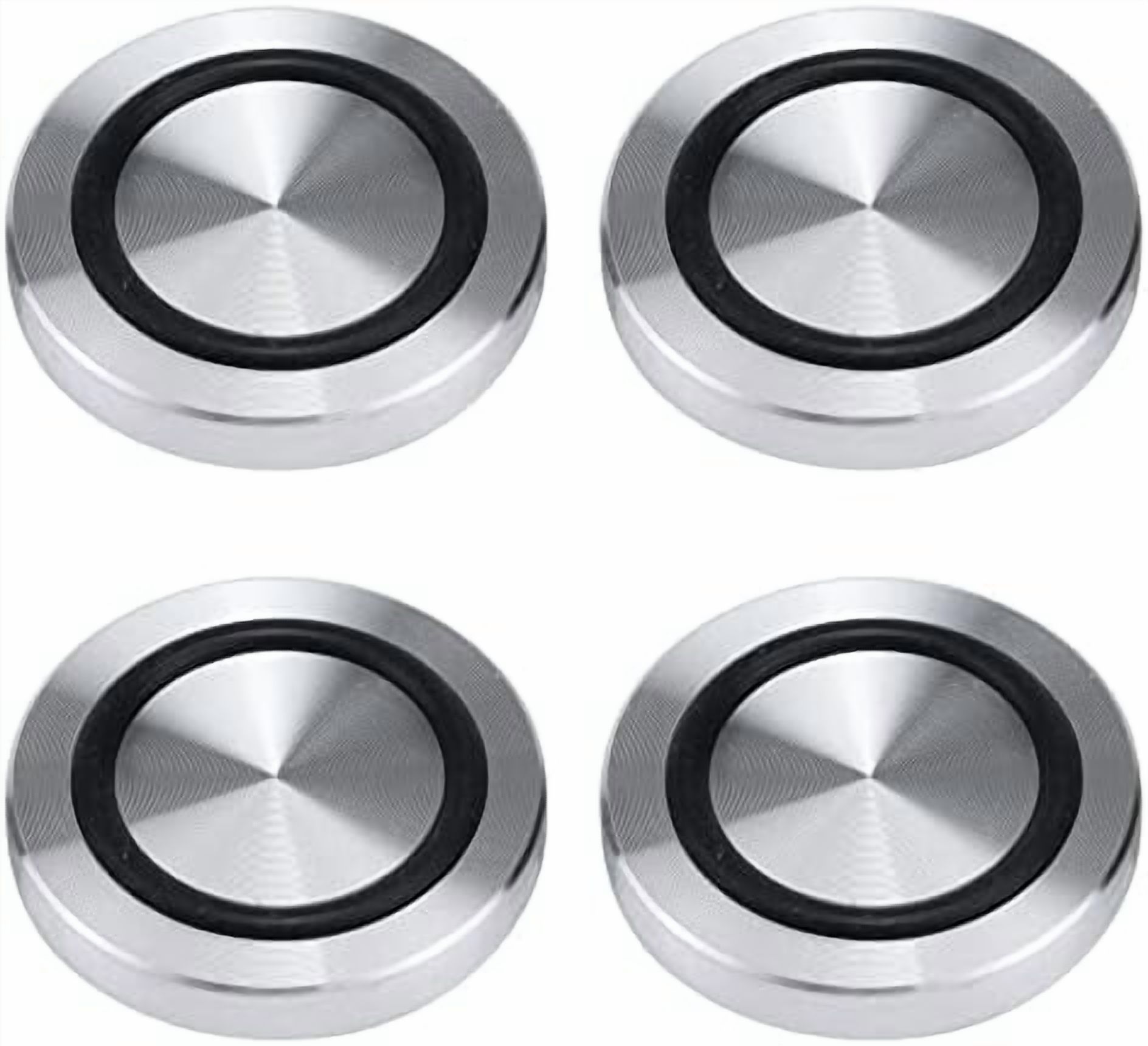Tea Adapter M8 Thread 40mm Diameter 7mm Thick Aluminum Circle Disc Glass Top ...