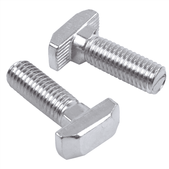 M8 Thread T-Slot Drop-in Stud Sliding Screw Bolt Silver Tone 30pcs