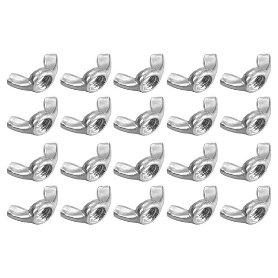 M8 Wing Nuts, Carbon Steel Zinc Plated Hand Twist Tighten Ear Butterfly Nut 20 Pcs