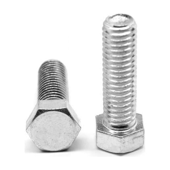 M8 x 1.25 x 22 mm - FT Coarse Threaded DIN 933 & ISO 4017 Class 8.8 Hex Cap Screw, Medium Carbon Steel - Zinc Plated - 700 Piece