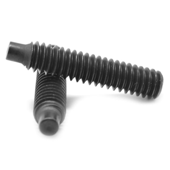 M8 x 1.25 x 8 MM Coarse Thread ISO 4028 / DIN 915 Class 45H Socket Set Screw Dog Point Alloy Steel Black Oxide Pk 25