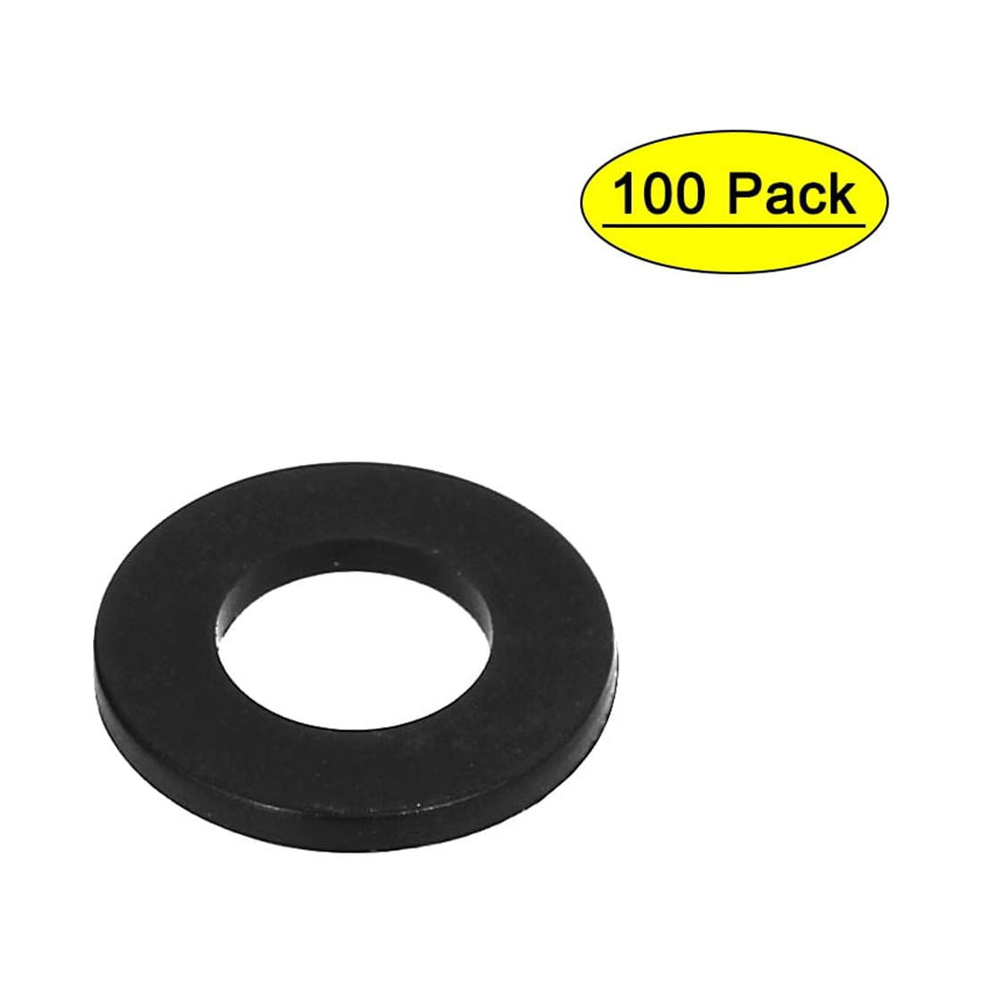 M8 x 16mm x 1.4mm Nylon Flat Insulating Washers Gaskets Spacers Black
