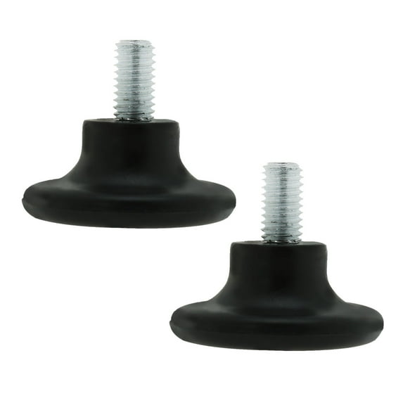 M8 x 18 x 45mm Furniture Glide Leveling Feet Plastic Adjuster for Chair Leg 2pcs
