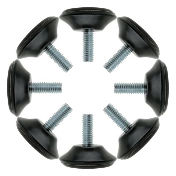 M8 x 20 x 40mm Furniture Glide Leveling Feet Pad Adjuster for Cabinet Leg 8pcs