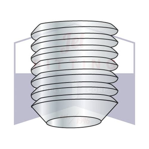 M8 x 25mm Knurled Cup Point Socket Set Screws ISO Metric Thread