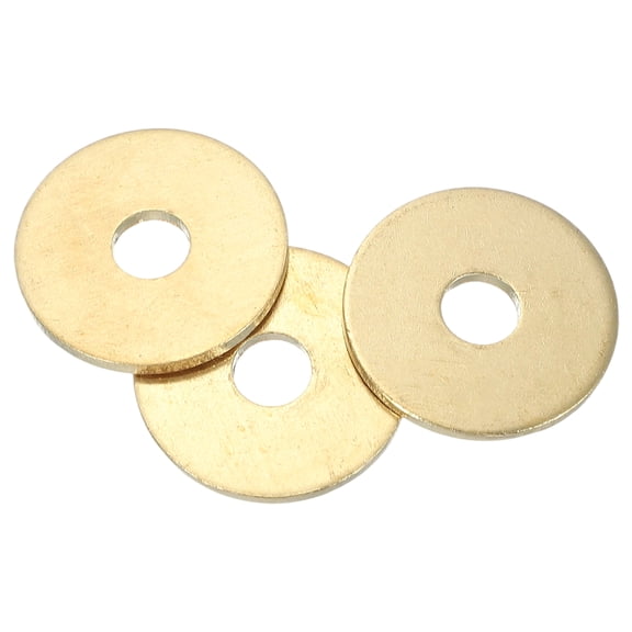 M8 x 30mm Brass Screw Washers Set, 3Pcs Bronze Flat Washers for Screws Bolts Factories Home Outdoor Projects (2mm Thick)
