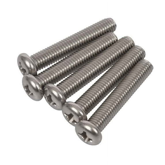 M8 x 45mm 304 Stainless Steel Machine Screw Bolt 5pcs