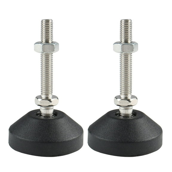 M8 x 50 x 50mm Leveling Foot Adjustable Leveler Leg Anti-slip Floor Protector Furniture Feet Support for Factory 2pcs