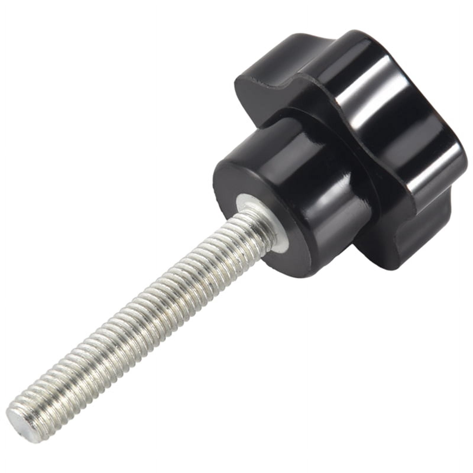 10Pcs Black M8 X 40mm Star Hand Knob Screws - Plastic With Metal Thread Insert