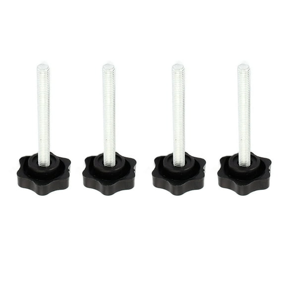 M8 x 70mm Male Thread Screw Hex Head Clamping Knob 4 Pcs