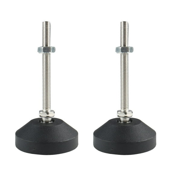 M8 x 80 x 60mm Machine Leveling Feet Adjustable Leveler Leg Anti-slip Floor Protector for Factory 2pcs