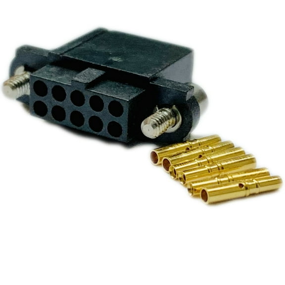 M80-4861005 Headers Wire Housings 5 + 5 WAY DIL F/M HEX SOCKET JACKSCREW