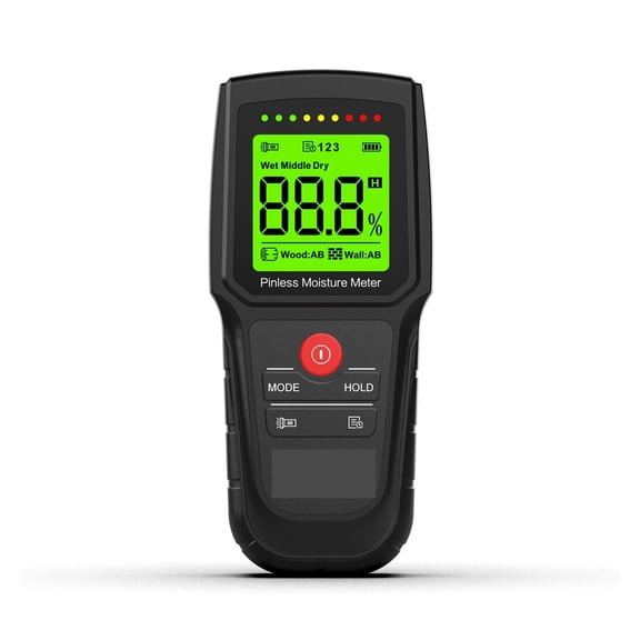 M80 Inductive Moisture Meter For Wood Non-destructive Moisture Tester Digital LCD Digital Non-pin Wall Hygrometer ,Wide Applications