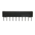 thumbnail image 1 of M8340106K1001GCD03 Resistor Thick Film NET 1K Ohm 2% 1.8W ±100ppm/°C BUS Molded 10-Pin SIP Pin Thru-Hole Tube, 1 of 1