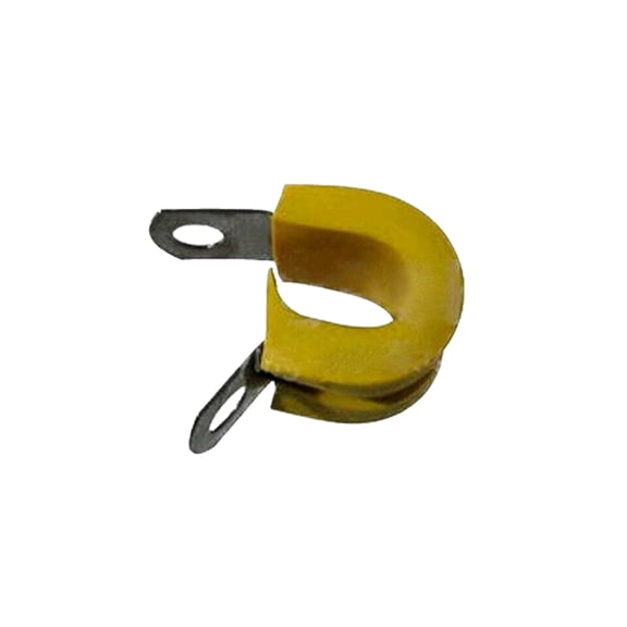 M85052/1-4 Crescent Steel Yellow Nitrile Rubber Clamp, Loop