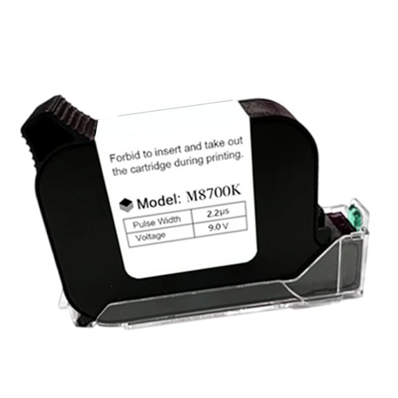 M8700K Black Inkjet Cartridge For Handheld Printers, Quick Dry and Strong Adhesion Multiple Surfaces Compatible